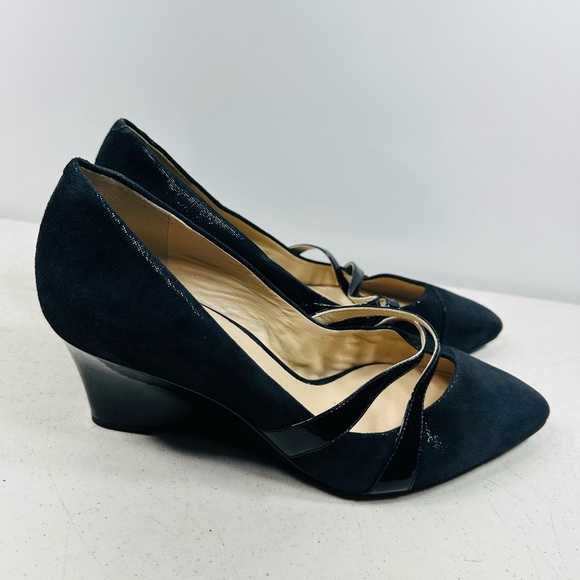 Ecco Women’s Size 40( 9- 9,5 ) Belleair Wedge Black - Picture 3 of 7